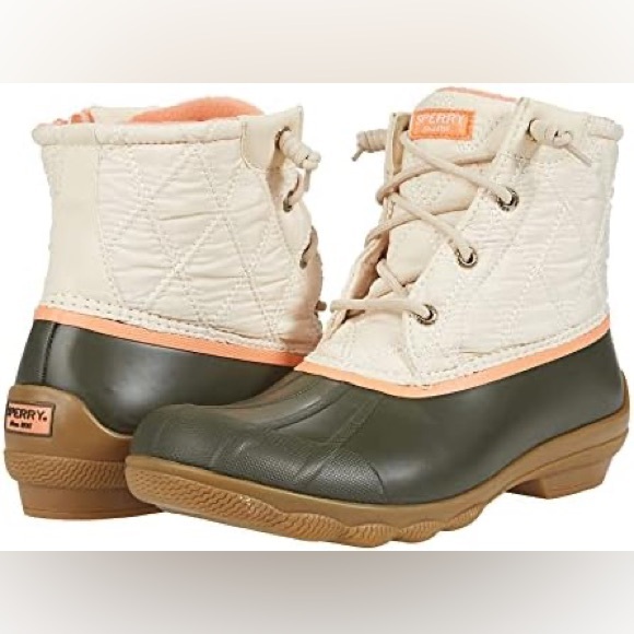 Sperry Shoes - NWT Sperry Syren Gulf Quilted Nylon Pop Duck Boot, Angora, Size 8.5M